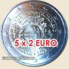 Németország emlék 5 x 2 euro '' 10 éves az euro '' ADFGJ 2012 UNC !