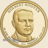 USA(31) elnökök 1 dollár '' Herbert Hoover '' 2014 UNC