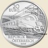 Ausztria 20 euro 2009 '' Future of the railway '' PP!