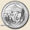 USA 25 cent (07) GLACIER '' Nemzeti Parkok '' 2011 UNC 